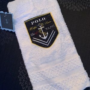 Hand Crafted Nautical Anchor Hand Towel 16x26 NEW